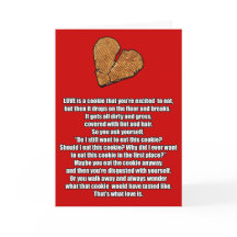 Anti-Valentine-gebrochenes Cookie