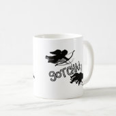 Anti-Valentine - 'GOTCHA' Cupid's Duel Kaffeetasse (VorderseiteRechts)