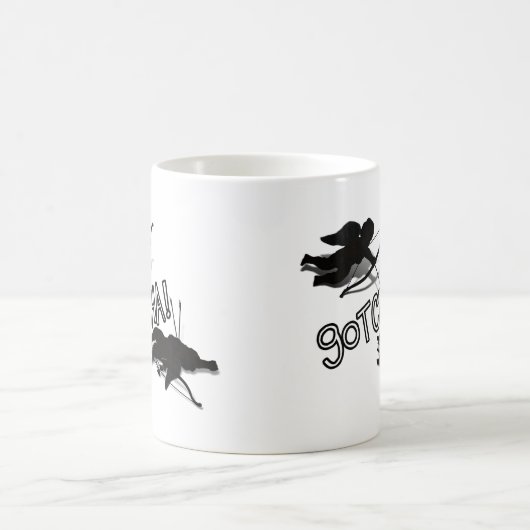 Anti-Valentine - 'GOTCHA' Cupid's Duel Kaffeetasse (Mittel)