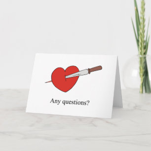Anti-Valentine-Karte Feiertagskarte
