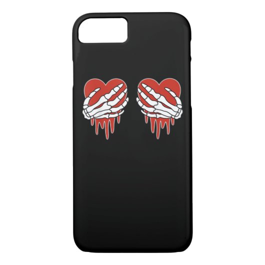 Anti Valentine Skeleton Hands Herz Goth Case-Mate iPhone Hülle (Rückseite)