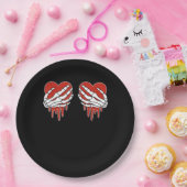Anti Valentine Skeleton Hands Herz Goth Pappteller (Party)