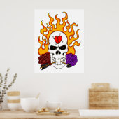 Anti Valentine Skull Poster (Küche)
