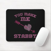 Anti Valentine Ugly Valentines Day Feeling Stabby Mousepad (Mit Mouse)