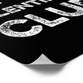 Anti Valentines Club Single Awareness Day Sarcast Poster (Ecke)