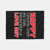 Anti Valentines Day Anti Love Valentine Hate Sing Fleecedecke (Vorderseite (Horizontal))