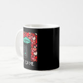 Anti Valentines Day Cat Not For Me Funny Women Gir Kaffeetasse (Vorderseite Links)