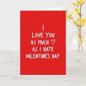 Anti Valentines Day Love Card Karte (Gelbe Blume)