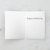 Anti-Valentine's Day Red Heart on Black Karte (Innenseite)