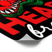 Anti Valentines Day Single Heart Breaker T Rex Di Poster (Ecke)