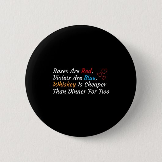 Anti Valentines Day Valentines Drink Anti Valenti  Button (Vorderseite)