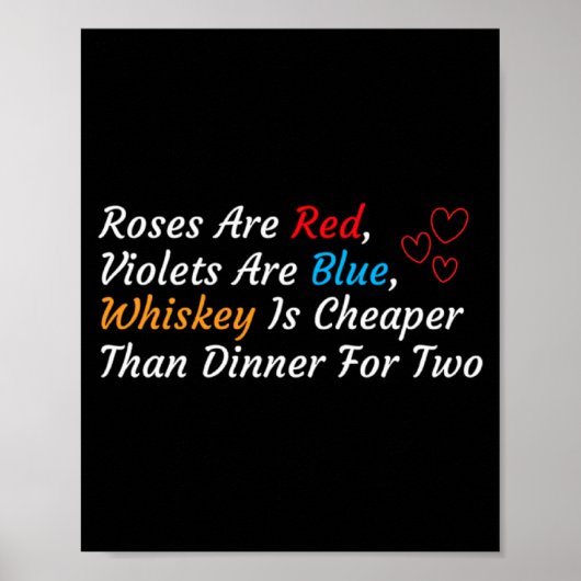 Anti Valentines Day Valentines Drink Anti Valenti Poster (Vorne)