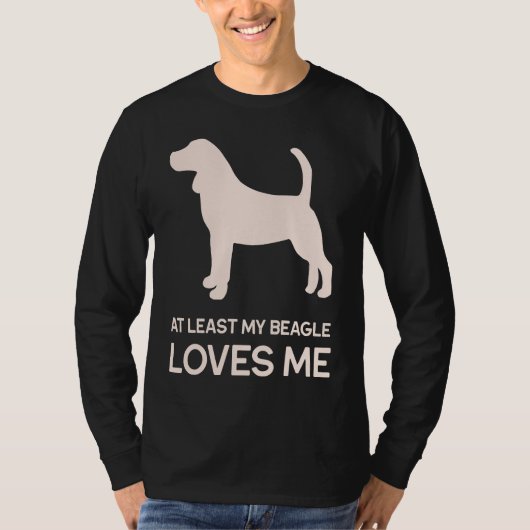 Anti Valentines For Single Beagle Dog T-Shirt (Vorderseite)