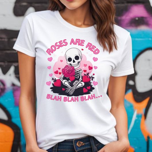 Anti-Valentines-Rose sind Red Blah Blah T - Shirt