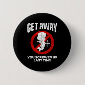 Anti Valentines Sarcastic Cud Quote Funny Gift Button (Vorderseite)