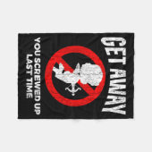 Anti Valentines Sarcastic Cud Quote Funny Gift Fleecedecke (Vorderseite (Horizontal))