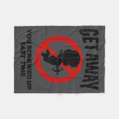 Anti Valentines Sarcastic Cud Quote Funny Gift Fleecedecke (Vorderseite (Horizontal))