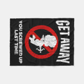 Anti Valentines Sarcastic Cud Quote Funny Gift  Fleecedecke (Vorderseite (Horizontal))