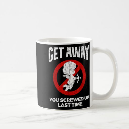 Anti Valentines Sarcastic Cud Quote Funny Gift  Kaffeetasse (Rechts)