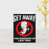 Anti Valentines Sarcastic Cud Quote Funny Gift Karte (Gelbe Blume)