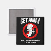 Anti Valentines Sarcastic Cud Quote Funny Gift  Magnet (Vorderseite/Rückseite)