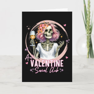 Anti Valentins Social Club Lustiger Skelett passen Karte