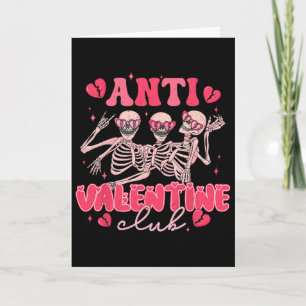 Anti Valentinsclub Lustiger Skelett-Party-Valentin Karte