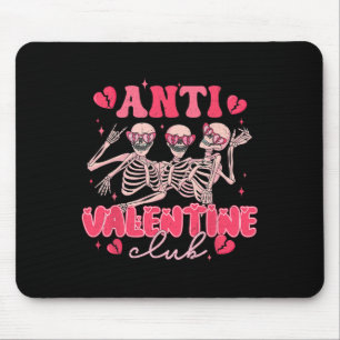 Anti Valentinsclub Lustiger Skelett-Party Valentin Mousepad