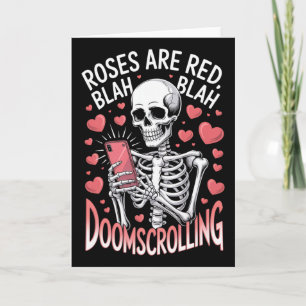 Anti Valentinsrosen sind rot Blah Doomscrolling S Karte