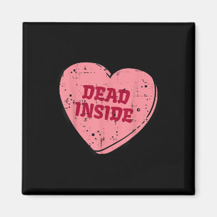 Anti Valentinstag Dead Inside Heart Funny Single Magnet