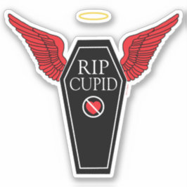 Anti-Valentinstag-Erholung in der Friedenskupille Aufkleber