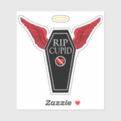 Anti-Valentinstag-Erholung in der Friedenskupille Aufkleber (Blatt)