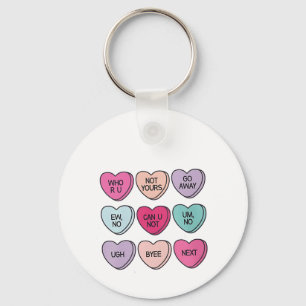Anti-Valentinstag Funny Single Awareness Schlüsselanhänger