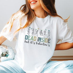 Anti-Valentinstag Funny Skeletts tanzen Spaß T-Shirt