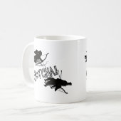 Anti-Valentinstag - 'GOTCHA' Cupids Duell Kaffeetasse (Vorderseite Links)