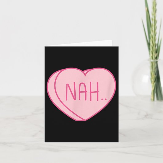Anti Valentinstag Heart Candy Single Awareness Karte (Vorderseite)