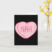Anti Valentinstag Heart Candy Single Awareness Karte (Gelbe Blume)