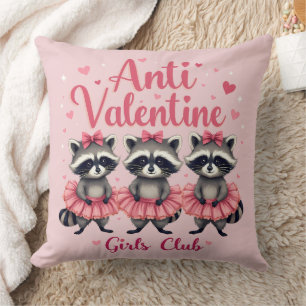 Anti Valentinstag Lustiger Waschbär Cute Kawaii Kissen