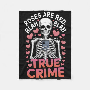 Anti Valentinstag Rosen sind rot Blah True Crime S Fleecedecke