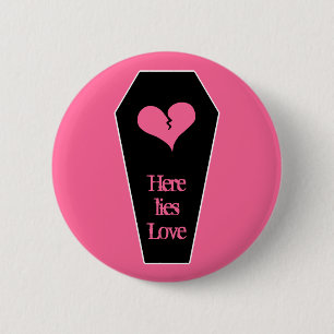 Anti-Valentinstag-Sarg Button