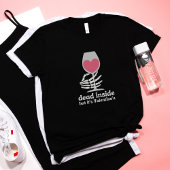 Anti Valentinstag Skelett Hand Dead Inside T-Shirt