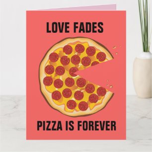 ANTI-VALENTINSTAG WITZIGER PIZZA-GRUßKARTE KARTE