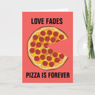 ANTI-VALENTINSTAG WITZIGER PIZZA-GRUßKARTE KARTE