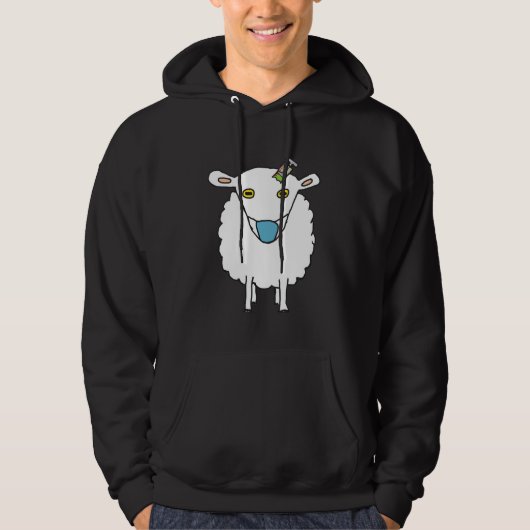 Anti Vax Schaf-Impfung Hoodie (Vorderseite)