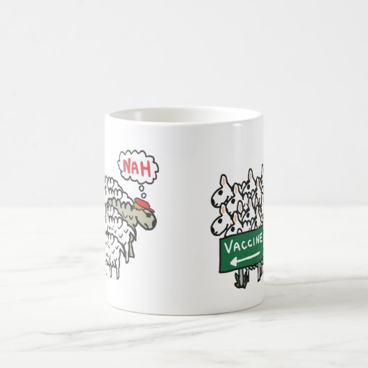 Anti-Vax-Schaf-Impfung Kaffeetasse (Mittel)