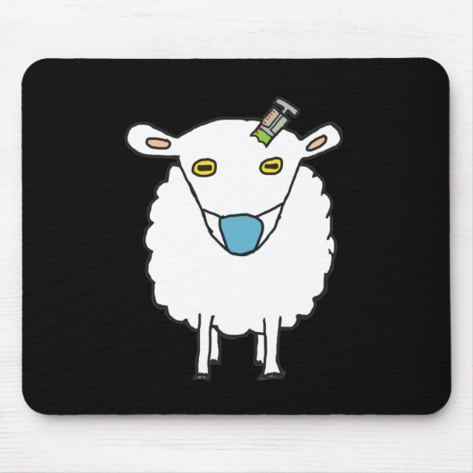 Anti-Vax-Schaf-Impfung Mousepad (Vorne)