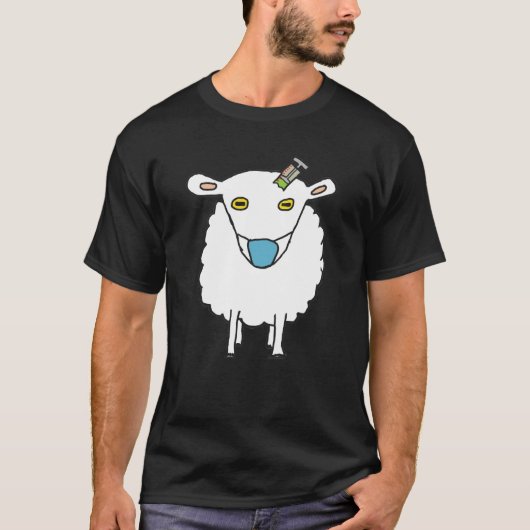 Anti-Vax-Schaf-Impfung T-Shirt (Vorderseite)
