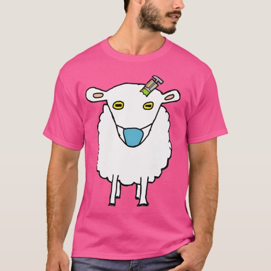 Anti-Vax-Schaf-Impfung T-Shirt (Vorderseite)