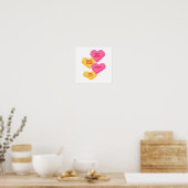 Anti-vday Süßigkeiten Herzen Poster (Küche)