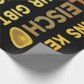 Anti-Vegan-Fleisch-Sprichwort Geschenkpapier (Ecke)